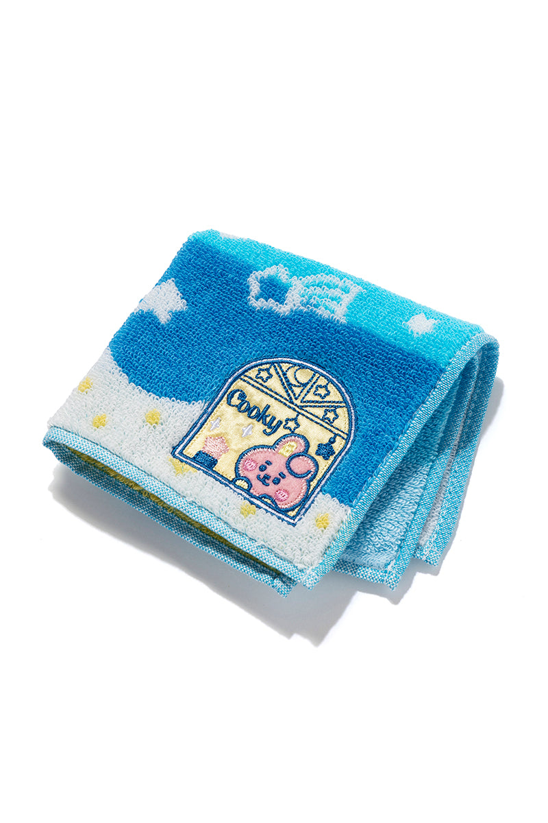 ベビー ミニタオル 星空ベロア刺繍 COOKY