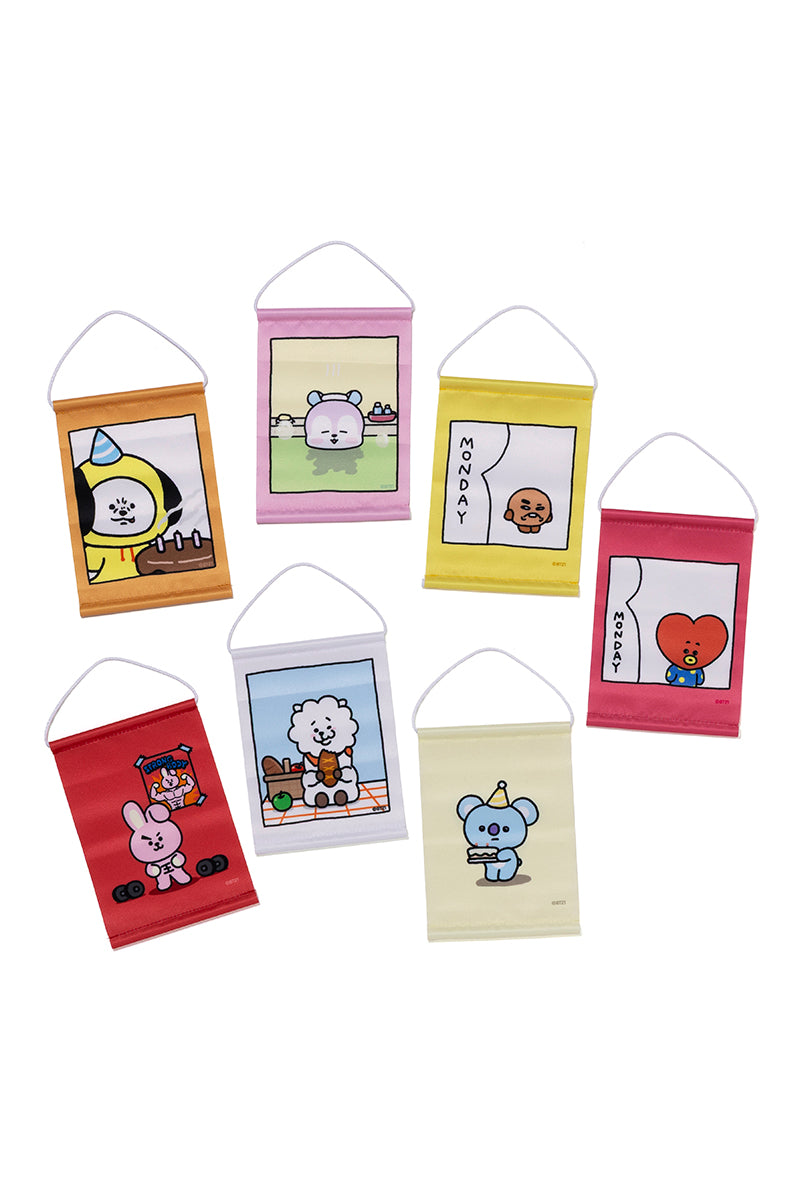 ランダムSNSストーリーミニタペストリー(ゆるフェイス) BT21