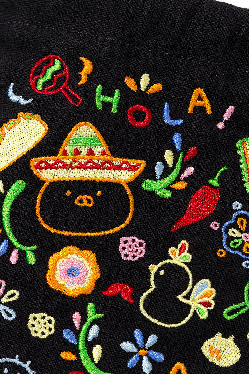 刺繍巾着(メキシカン) うさまる