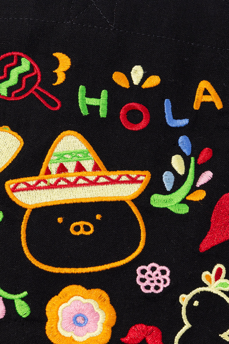 刺繍トートバッグ(メキシカン) うさまる – LINE FRIENDS SQUARE JAPAN 刺繍トートバッグ(メキシカン) うさまる – LINE FRIENDS SQUARE JAPAN