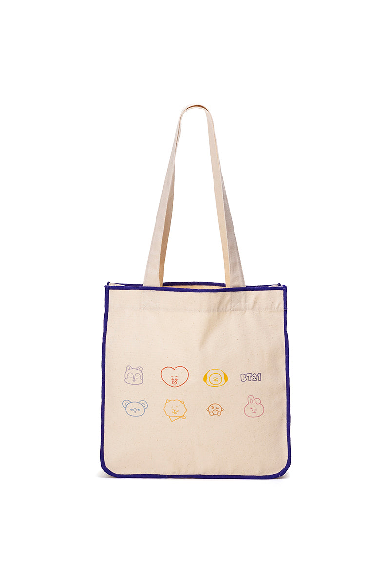 トートバッグ(ゆるフェイス) BT21