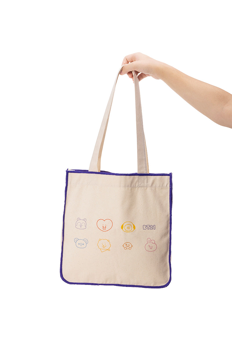 トートバッグ(ゆるフェイス) BT21