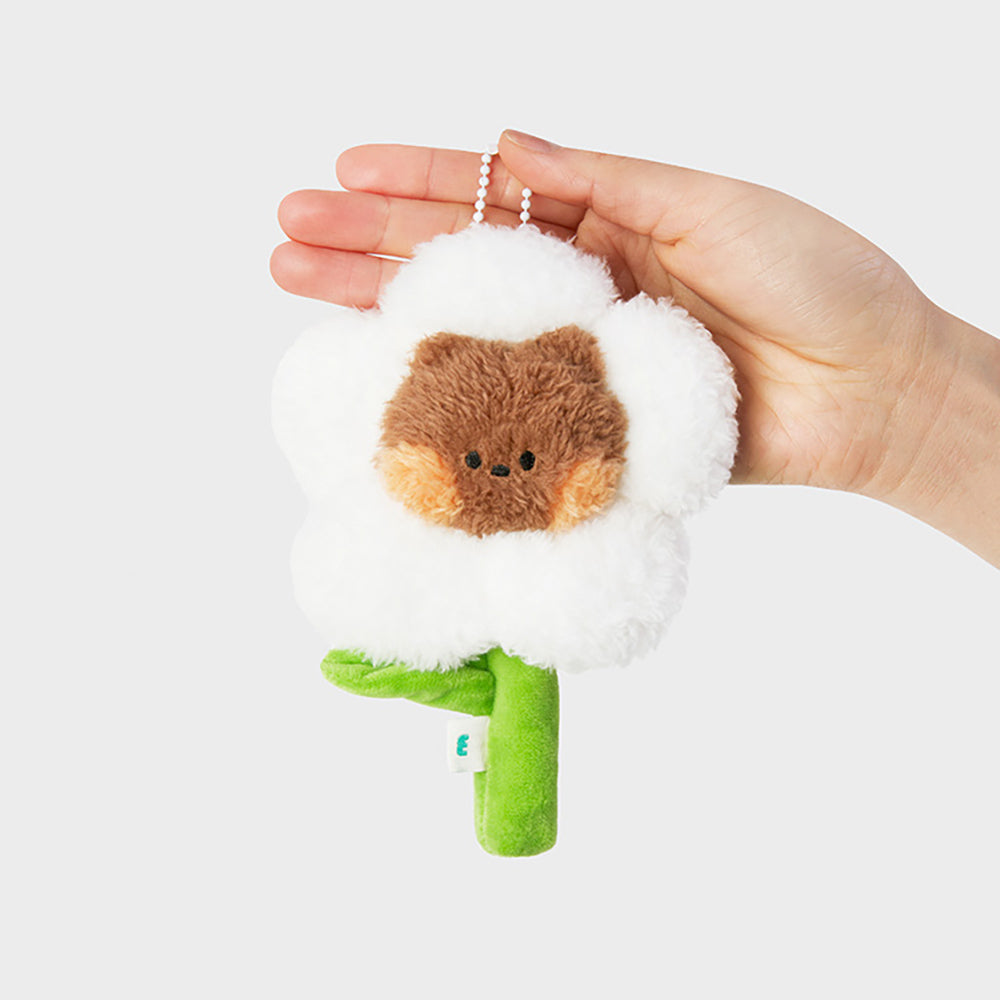 minini フラワーぬいぐるみキーリング ブニ二