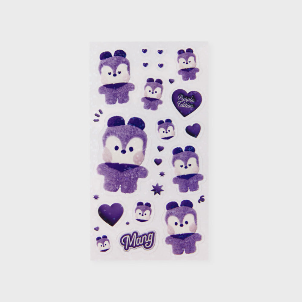 BT21 minini フォトステッカー(パープル)  MANG