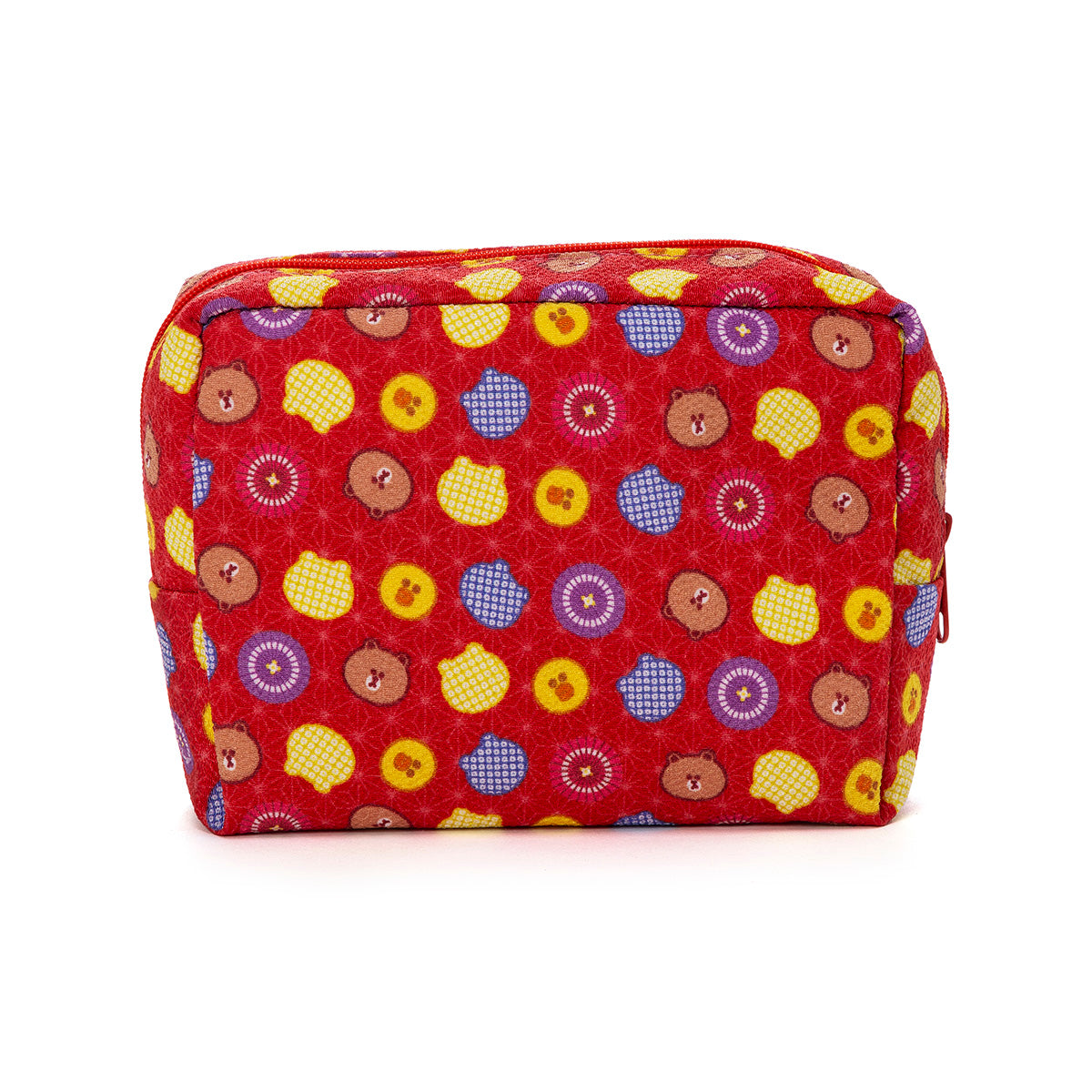 化粧ポーチ(赤) LINE FRIENDS