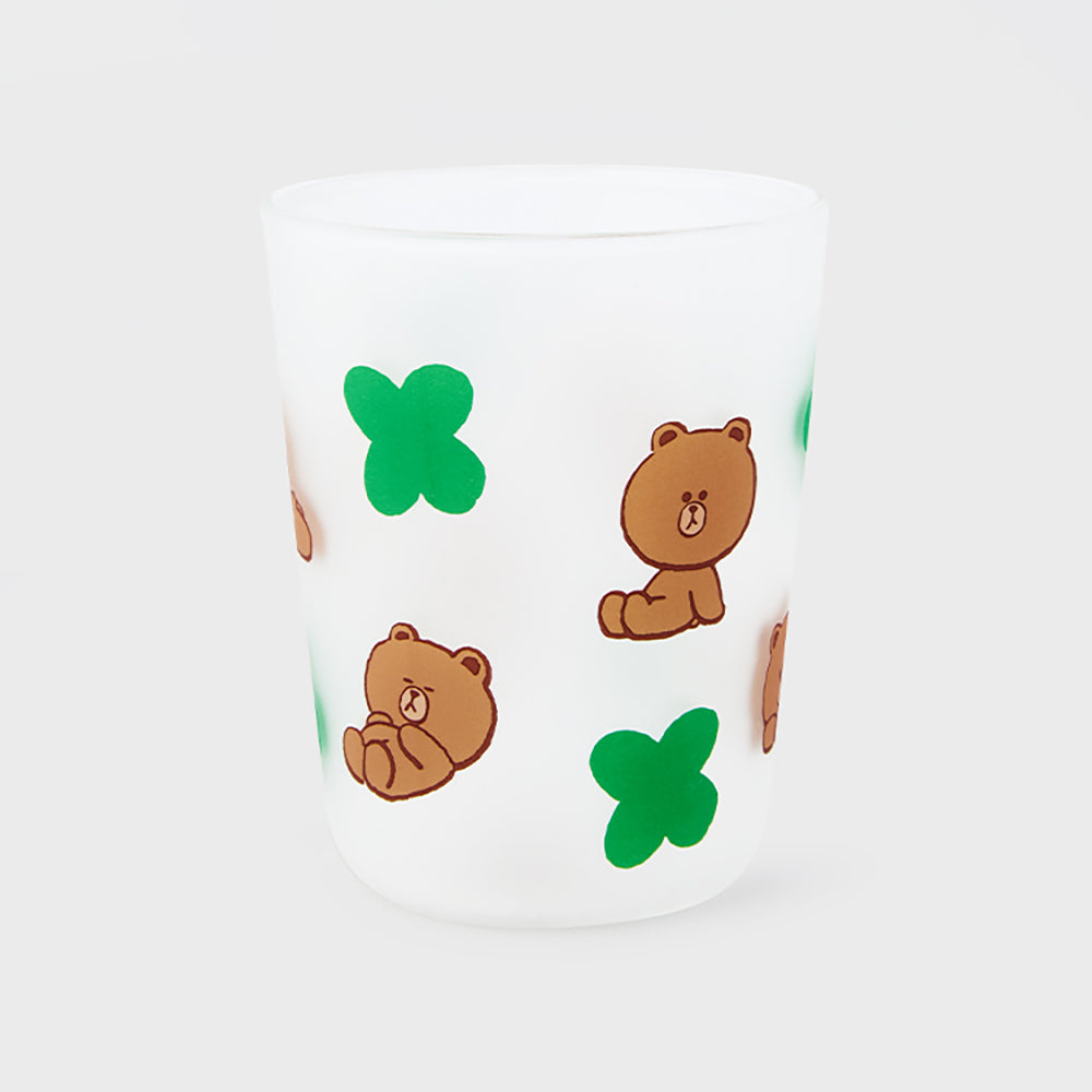 シリコンガラスコールドカップ ブラウン