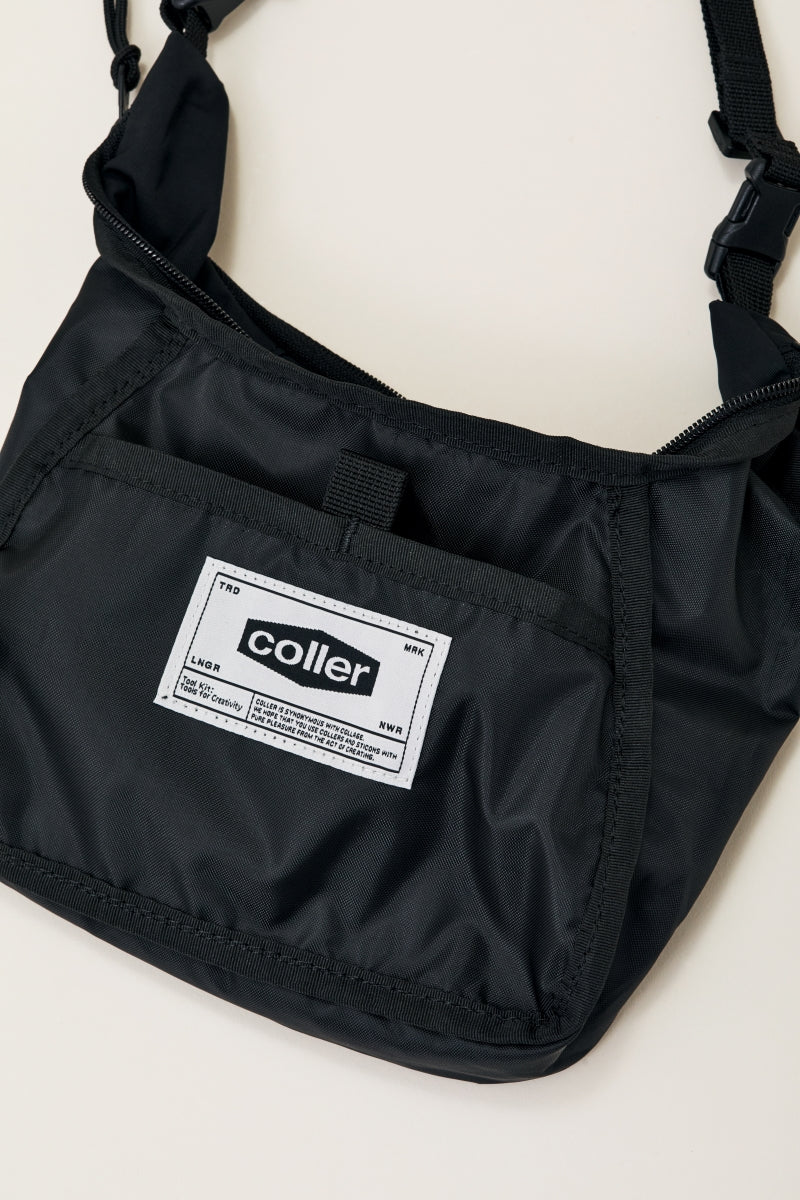 COLLER 2WAY ナイロンクロスバッグ ブラック