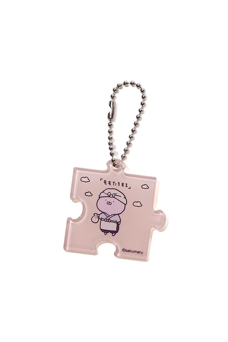 パズルアクリルキーチェーン８柄ランダム(むかしばなし) うさまる