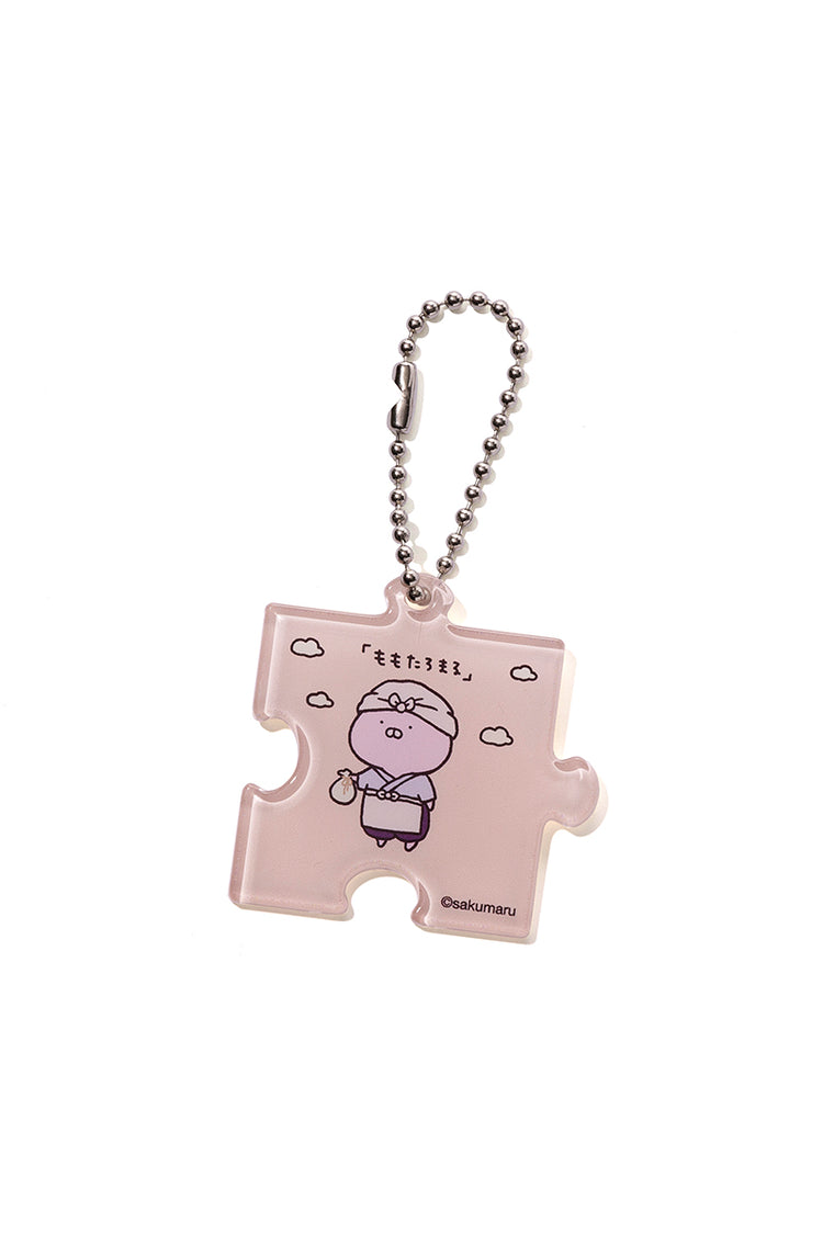 パズルアクリルキーチェーン８柄ランダム(むかしばなし) うさまる