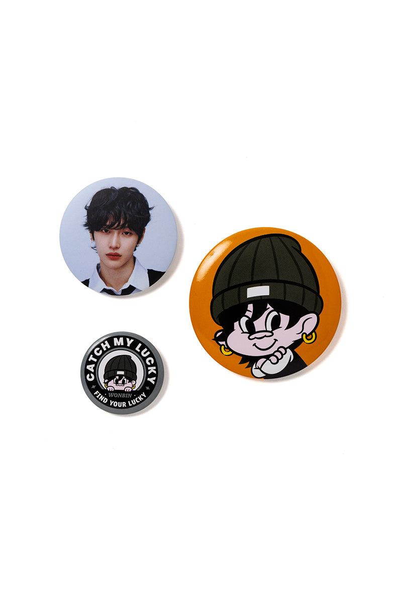 [RIIZE X Good Luck Trolls] CAN BADGE SET (WONBIN)