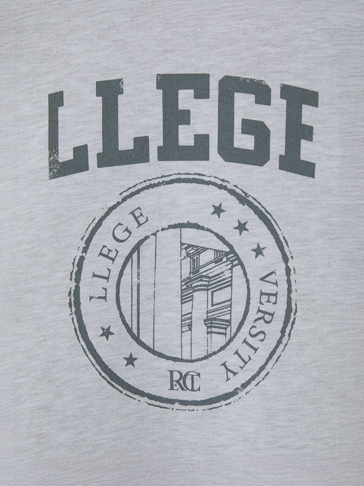 RECTO X BROWN LLEGE ロゴスウェットシャツ メランジグレー – LINE