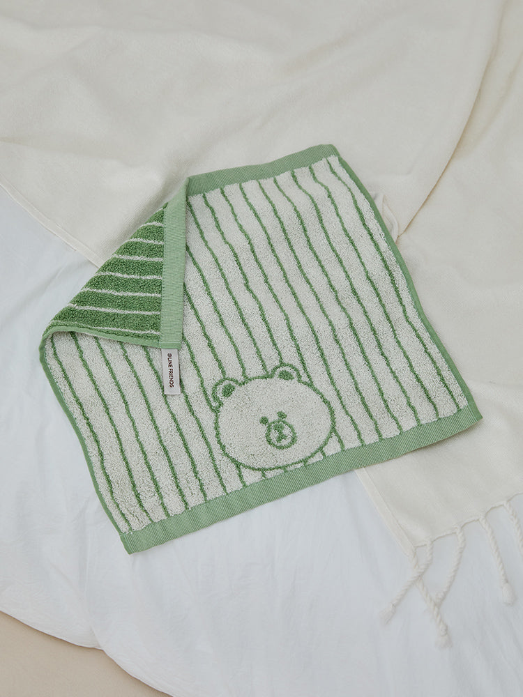 LINE FRIENDS | SONGWOL ベーシックハンドタオル(GR) ブラウン – LINE