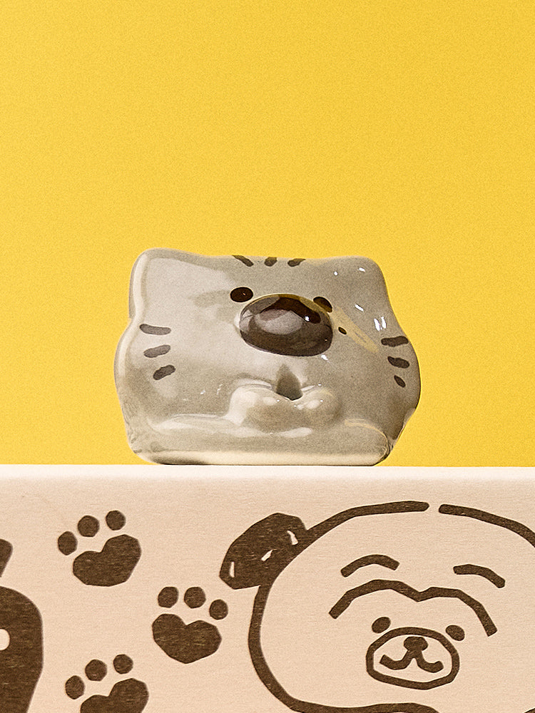 LOFA SEOUL X LAZY TAIL CLUB ミニチュアオブジェ ヒュー・グレイ