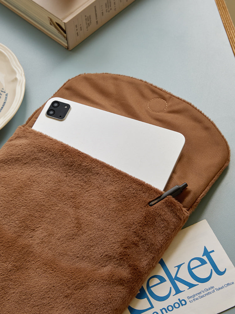 iPadポーチ(HUG BROWN4) ブラウン