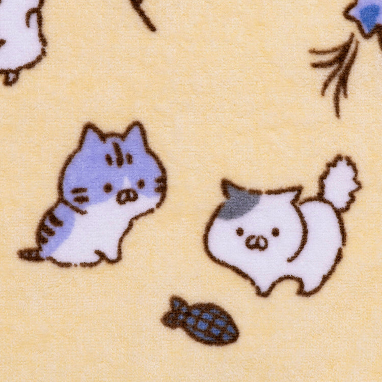 フェイスタオル(ねこのしゅうかいじょ) ねこぺん日和