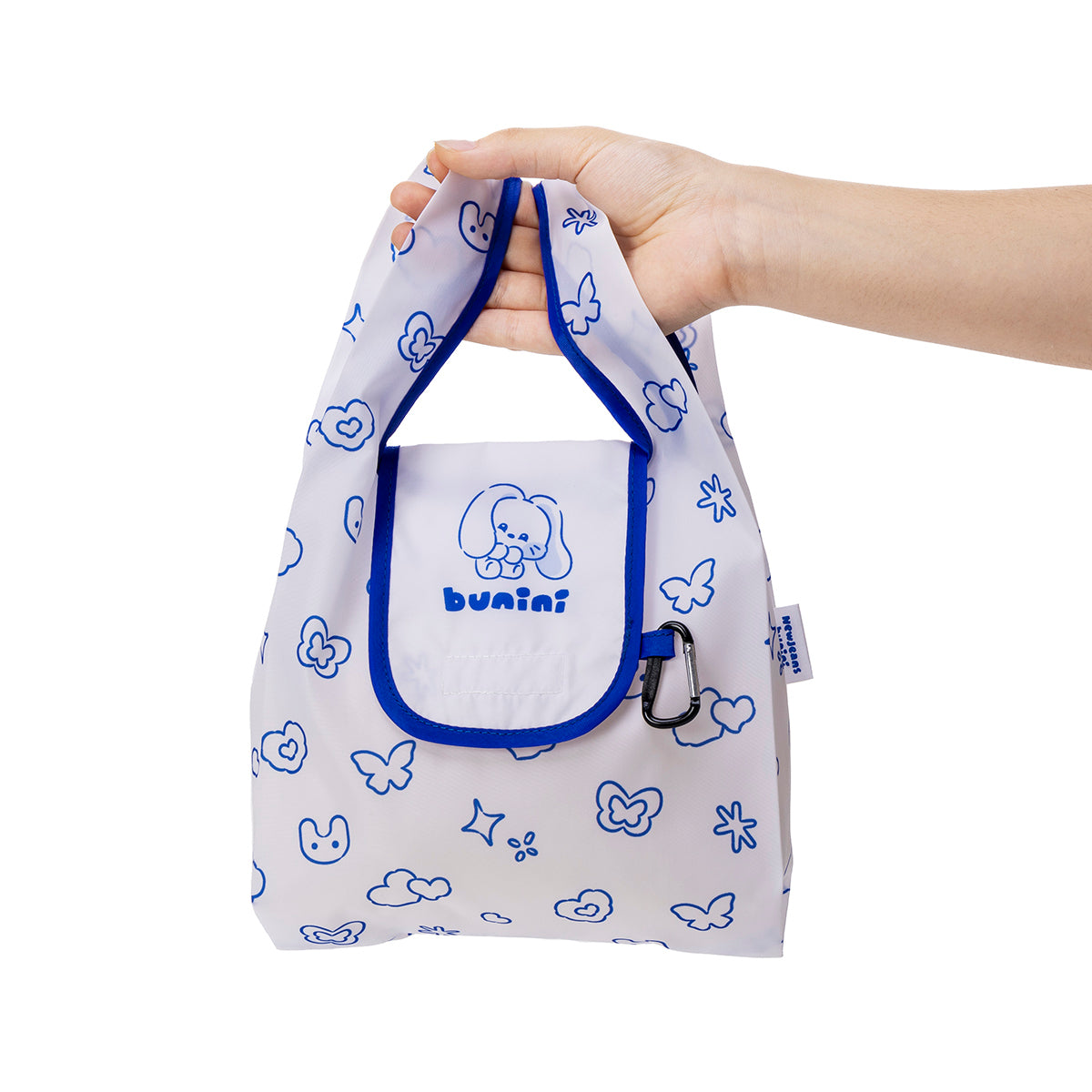 bunini ミニエコバッグ(NV×WH)