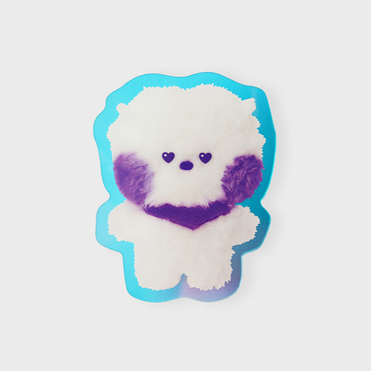 BT21 minini アクリルクリップ マグネット(パープル) RJ