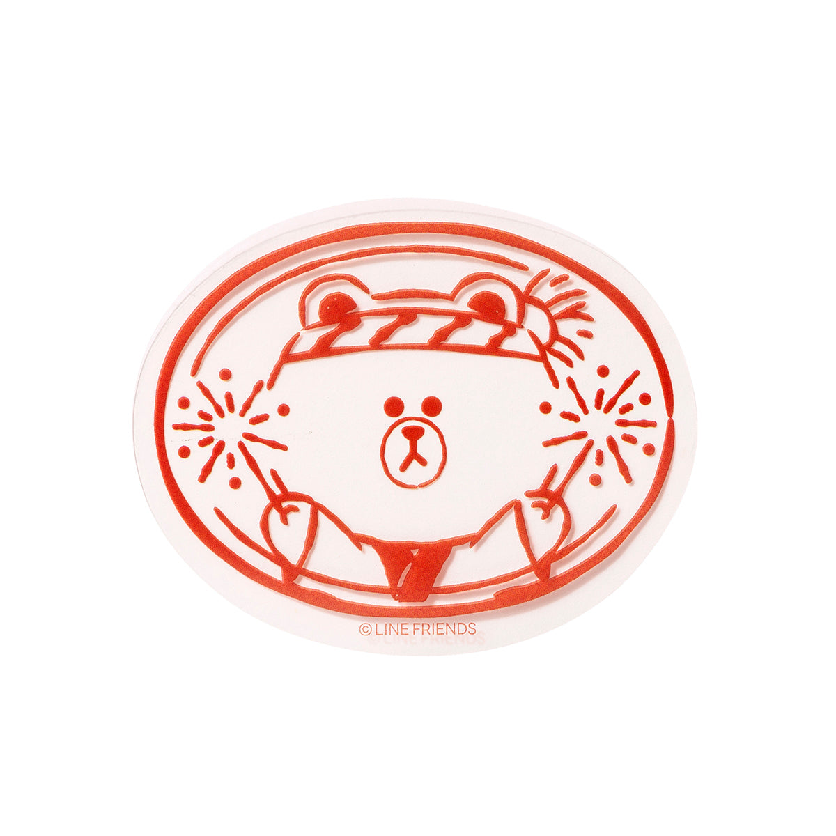 TOKYOステッカー(ハンコ) ブラウン