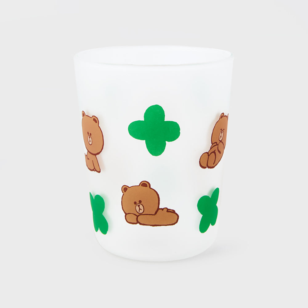 シリコンガラスコールドカップ ブラウン