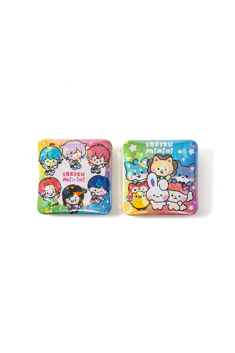 【予約販売】いれいすminini ホログラムスクエア缶バッジ vol.1