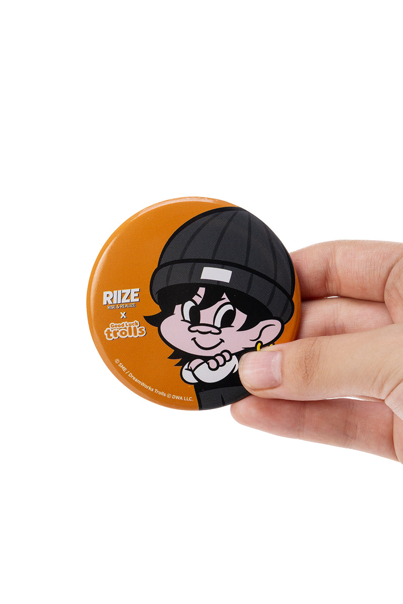 [RIIZE X Good Luck Trolls] MIRROR BUTTON (WONBIN)