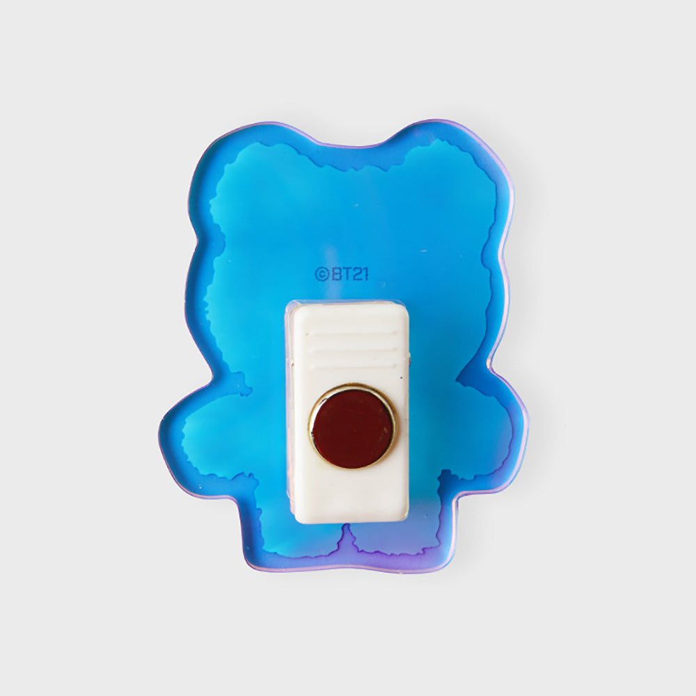 BT21 minini アクリルクリップ マグネット(パープル) KOYA