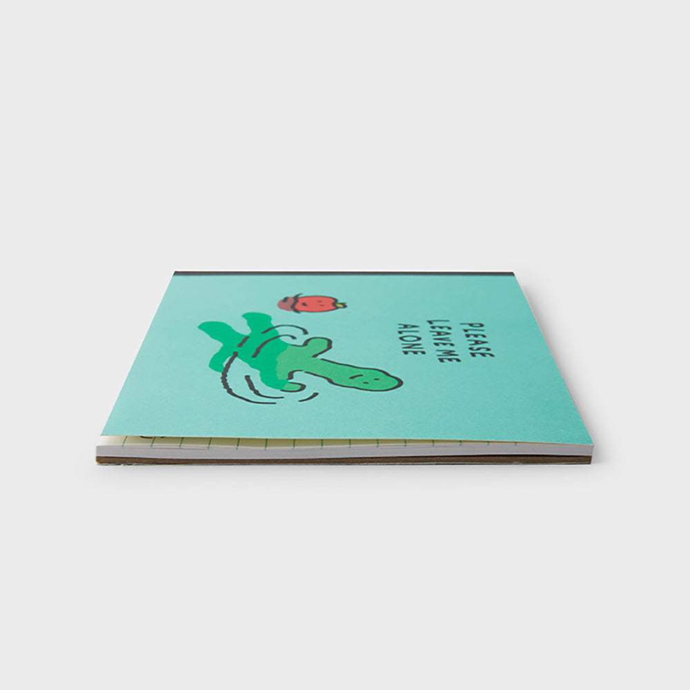 ベーシック横開きノートパッド (ブルー) ブラキオ