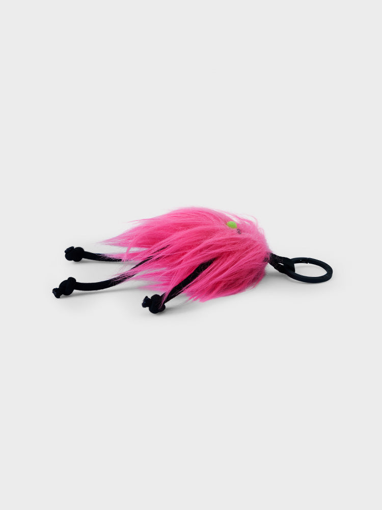 COLLER もふもふぬいぐるみキーホルダー ピンク