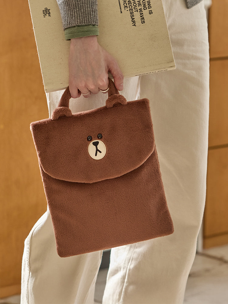 iPadポーチ(HUG BROWN4) ブラウン