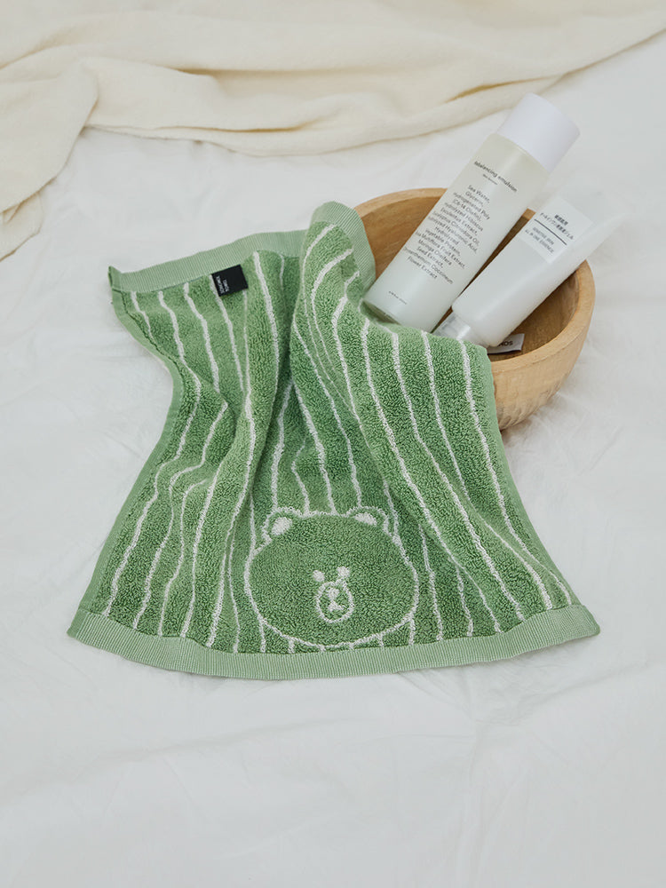 LINE FRIENDS | SONGWOL ベーシックハンドタオル(GR) ブラウン