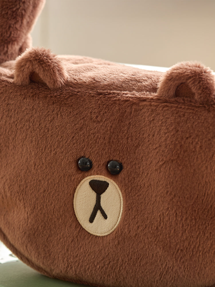 トートバッグ(HUG BROWN4) ブラウン