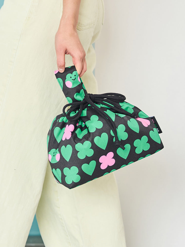 minini x DROPDROPDROP 巾着バッグ レニニ