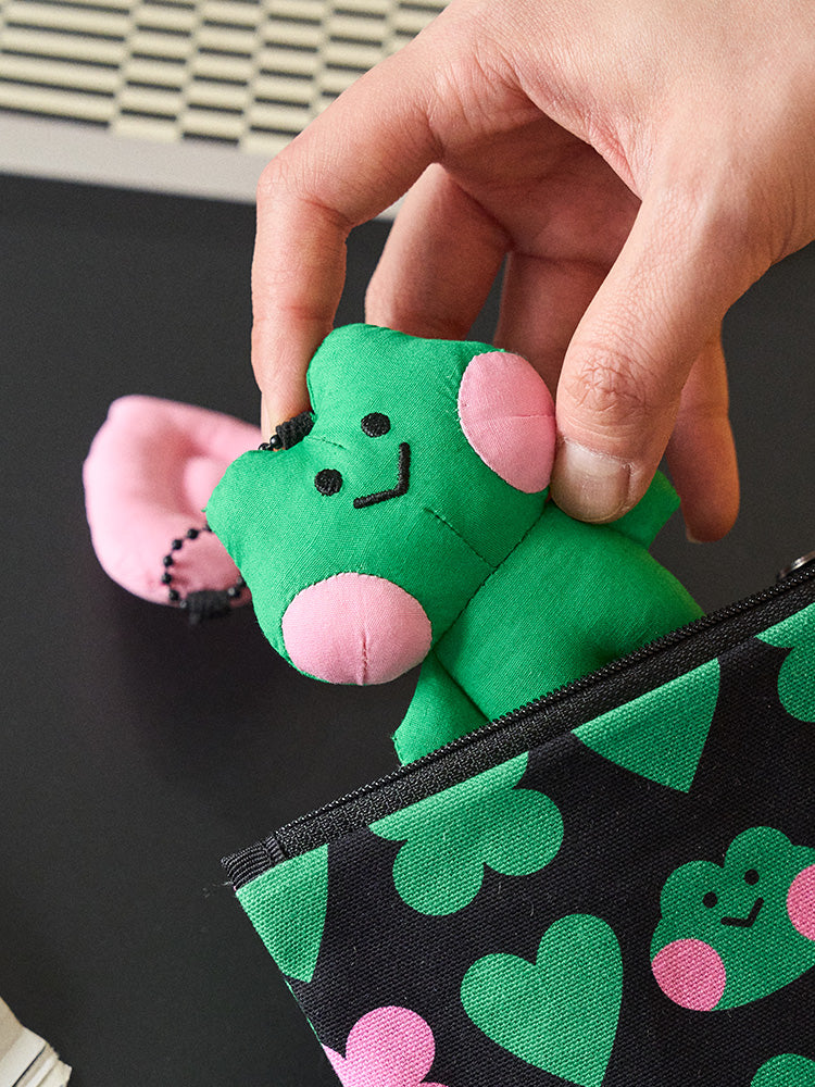 minini x DROPDROPDROP ぬいぐるみキーリング(ハート) レニニ