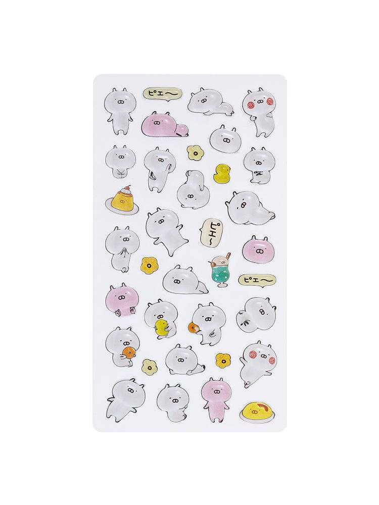 立体シール うさまる