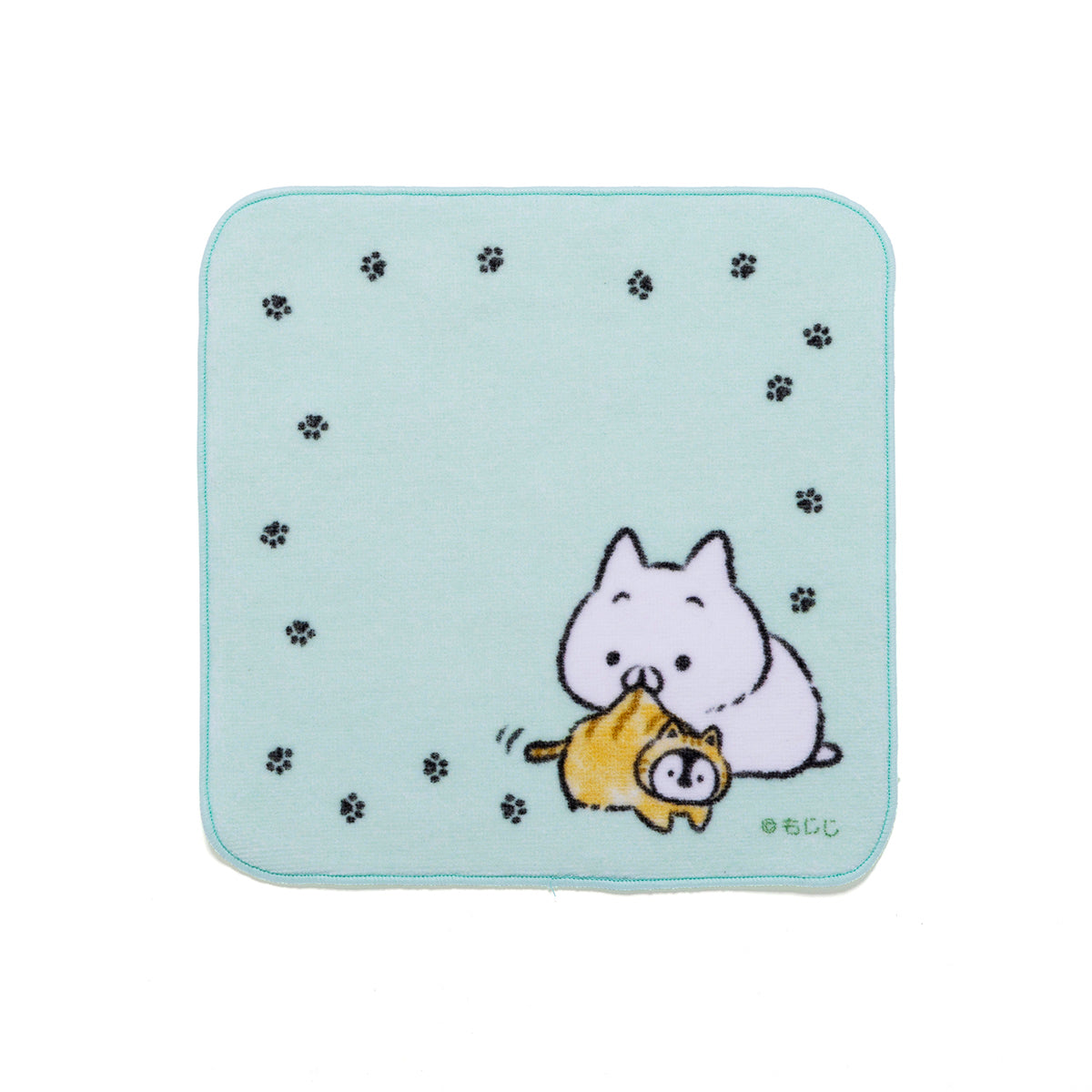 ハンカチタオル とらぺんちゃんをくわえたねこくん(ねこのしゅうかいじょ) ねこぺん日和