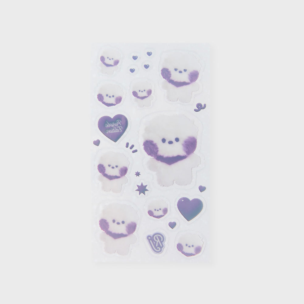 BT21 minini フォトステッカー(パープル)  RJ