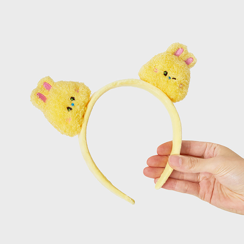 bunini ぬいぐるみヘアバンド (YELLOW)