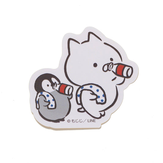 ステッカー 牛乳(ねこぺんの湯) ねこぺん日和