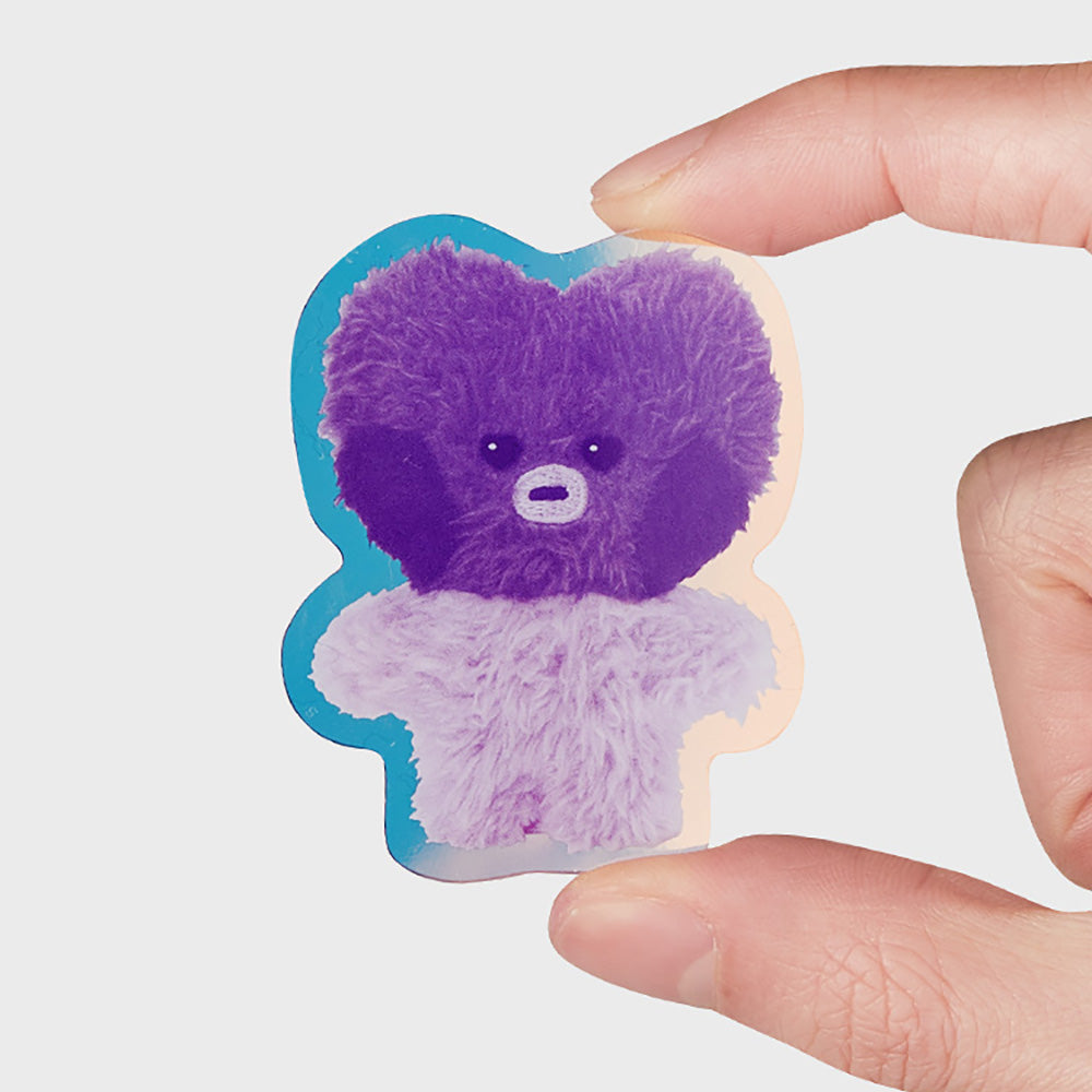 BT21 minini アクリルクリップ マグネット(パープル) TATA