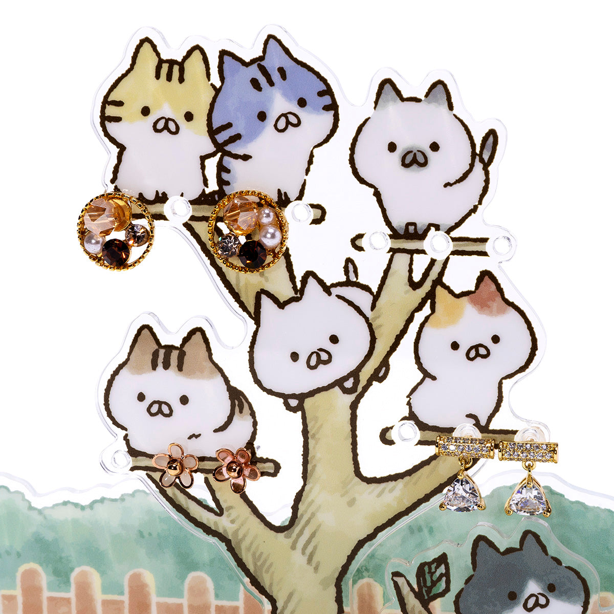 アクセサリースタンド(ねこのしゅうかいじょ) ねこぺん日和