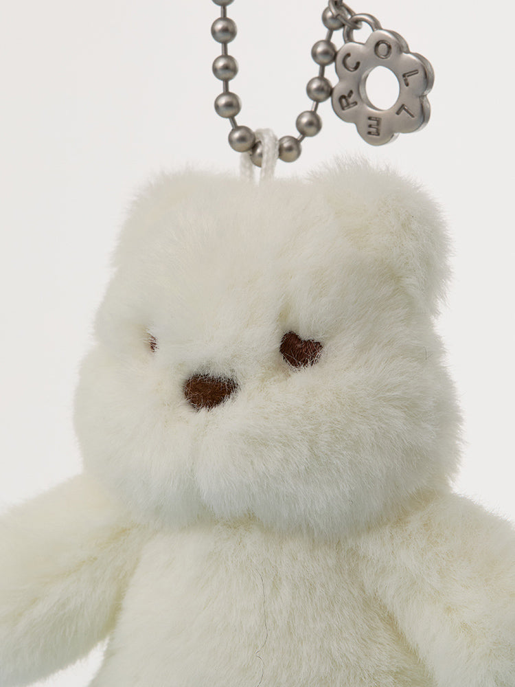 COLLER ミニふわふわぬいぐるみキーリング BAER
