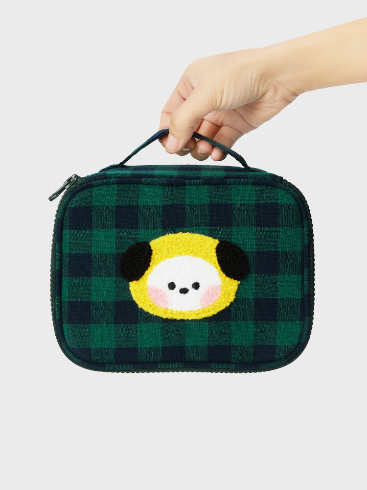 minini ベーシック チェックポーチ CHIMMY