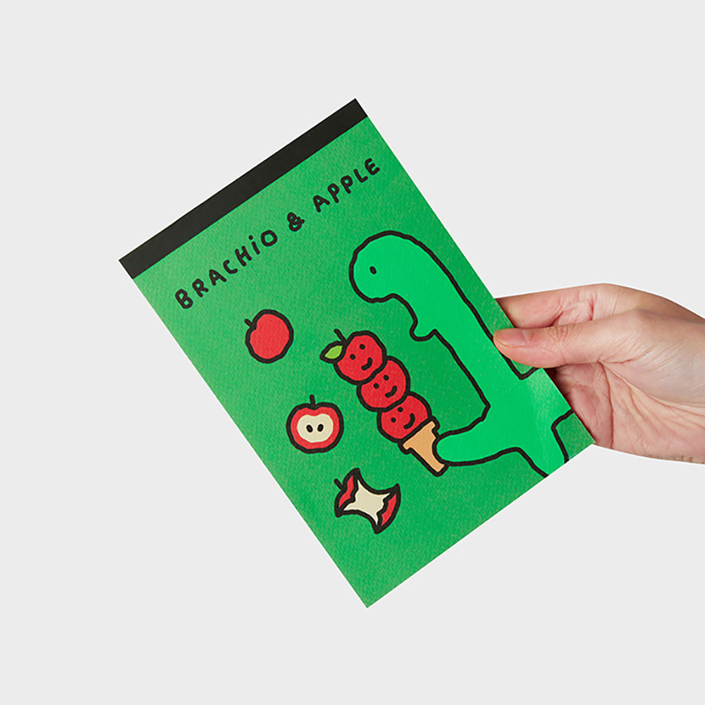 ベーシックノートパッド (グリーン) ブラキオ