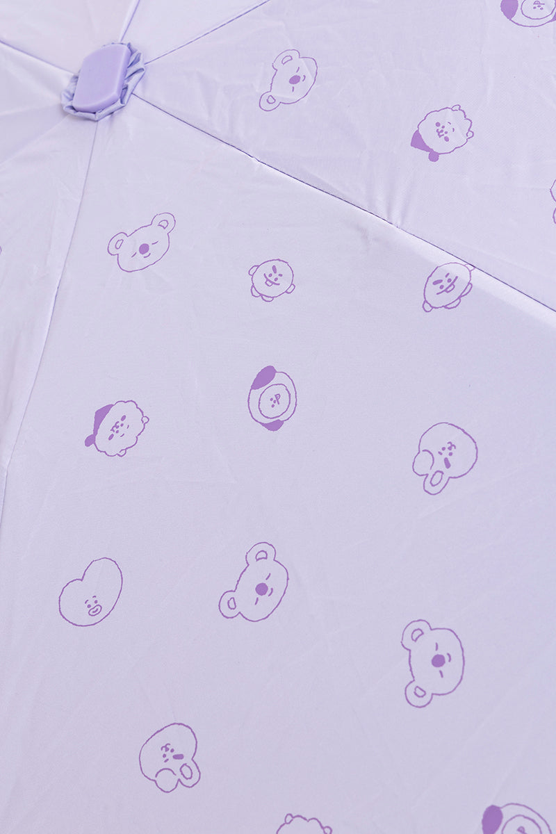 晴雨兼用傘 パープル BT21