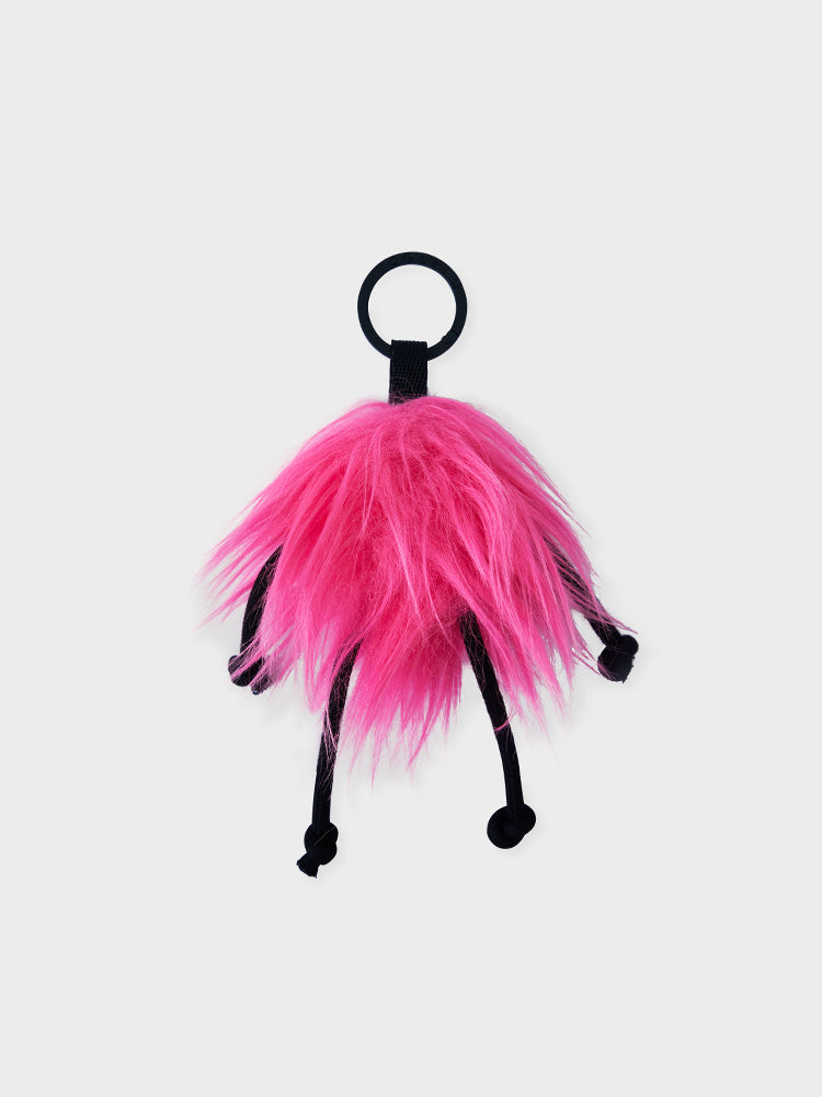 COLLER もふもふぬいぐるみキーホルダー ピンク