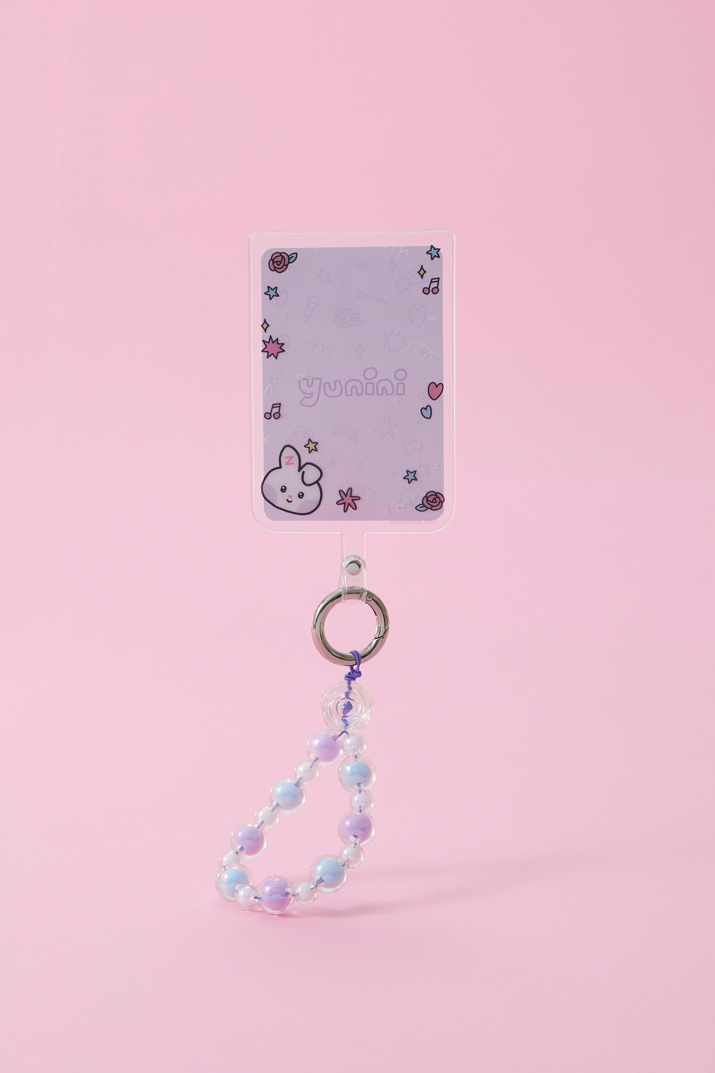 zeroni ビーズリング付 フォンタブ(BLUE PARADISE) yunini