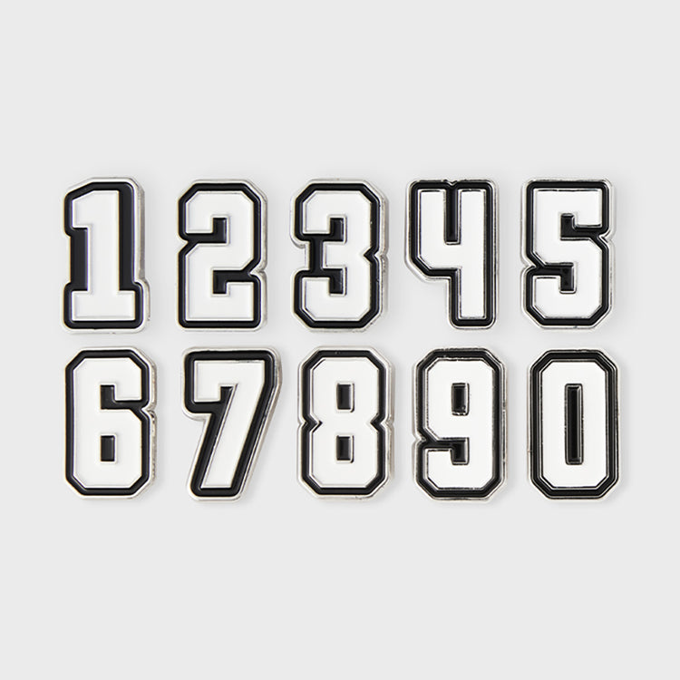 COLLER メタル数字スティコン ホワイト