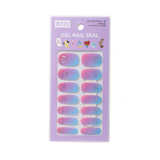 ジェルネイルシール(パープルグラデーション) BT21