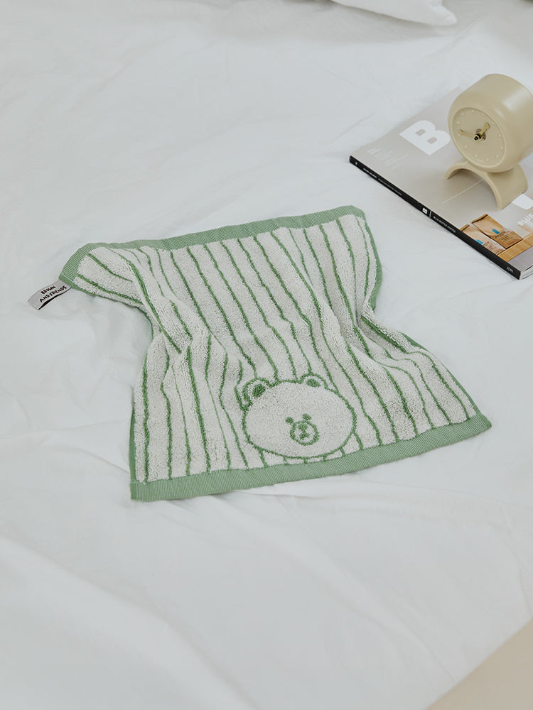 LINE FRIENDS | SONGWOL ベーシックハンドタオル(GR) ブラウン