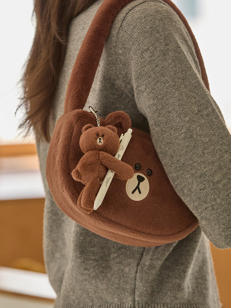 トートバッグ(HUG BROWN4) ブラウン